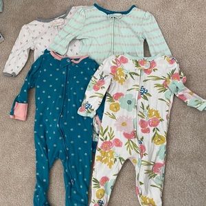 Girls 3-6 month footie Jammies